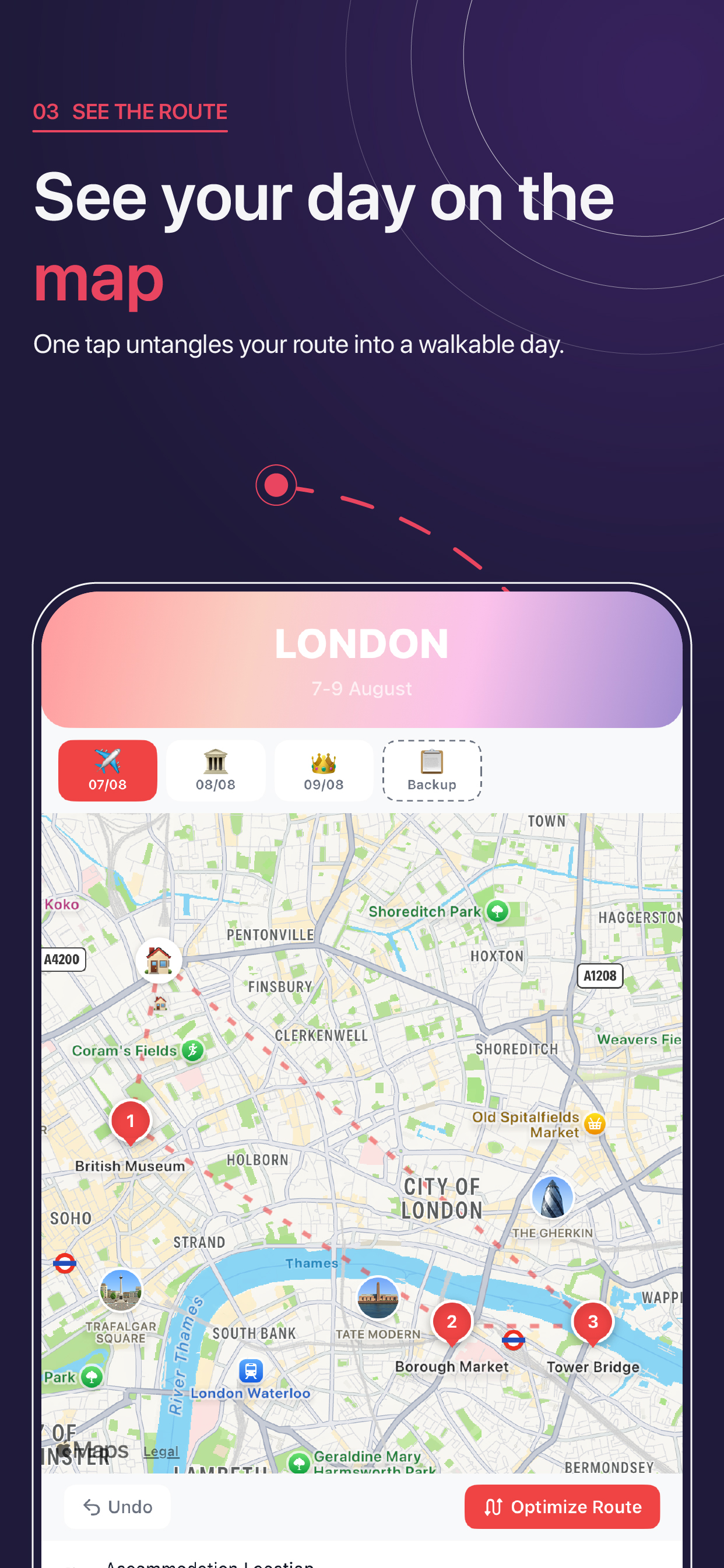 See your day on the map