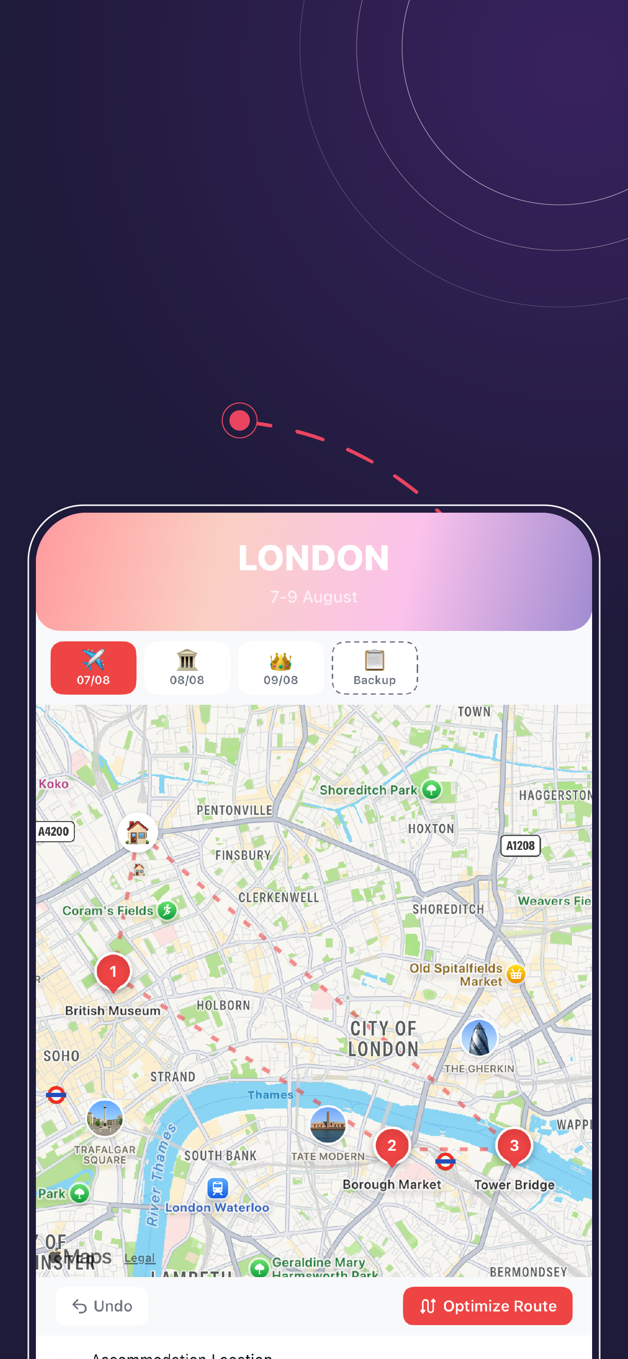 See your day on the map